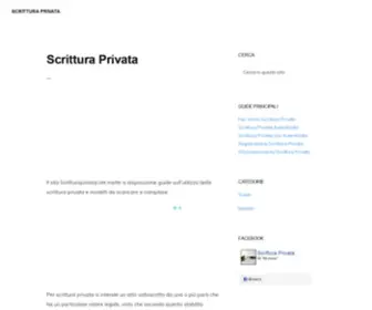 Scritturaprivata.net(SCRITTURA PRIVATA) Screenshot