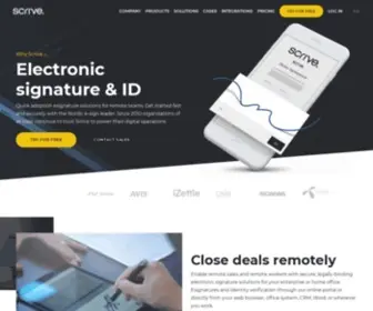 Scrive.com(Electronic Signature & Identification) Screenshot