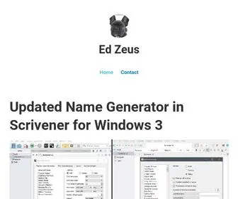 Scrivener.blog(Ed Zeus) Screenshot