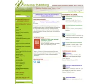 Scrivenerpublishing.com(Scrivener Publishing) Screenshot