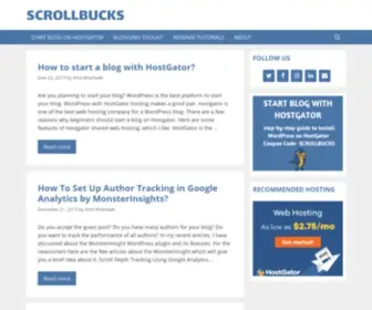 Scrollbucks.com(Learn how to blog and make money from blog) Screenshot