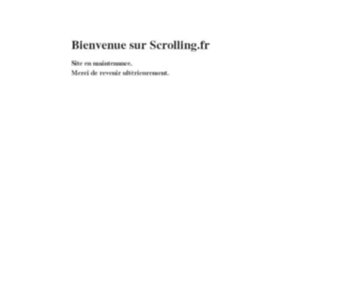 Scrolling.fr(Scrolling) Screenshot