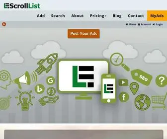 Scrolllist.com(ScrollList SEO Solutions) Screenshot