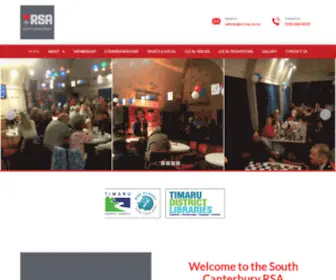 SCrsa.co.nz(South Canterbury RSA) Screenshot