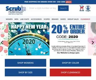 Scrubin.com(Nursing Uniforms and Medical Scrubs) Screenshot
