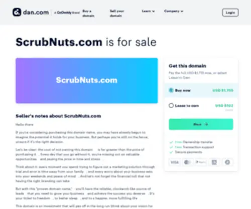 Scrubnuts.com(Scrubnuts) Screenshot