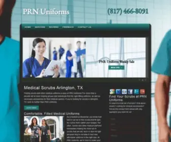 Scrubsanduniformsarlington.com(PRN Uniforms) Screenshot