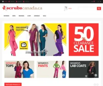 Scrubscanada.ca(Scrubs Canada Medical Scrubs) Screenshot