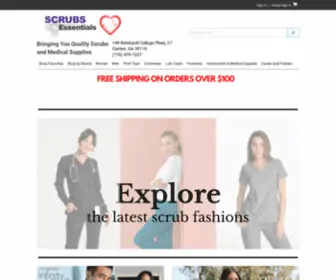 Scrubsnessentials.com(Home) Screenshot