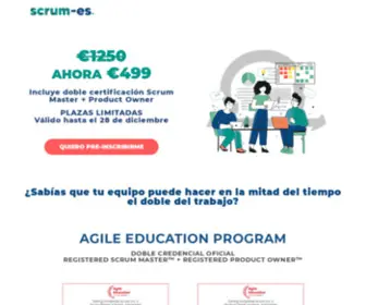 Scrum-ES.com(Certificación Scrum Master) Screenshot