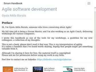 Scrum-Handbook.com(Scrum Handbook) Screenshot