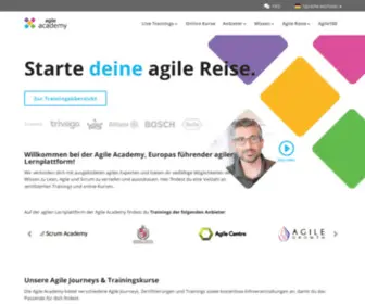 Scrumakademie.de(Agile Academy) Screenshot