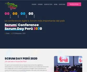 Scrumdayperu.org(Regional Scrum Gathering Perú 2016) Screenshot