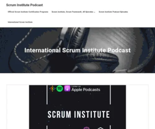 Scruminstitutepodcast.com(International Scrum Institute Podcast) Screenshot