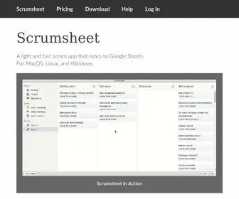 Scrumsheet.app(Scrumsheet App) Screenshot