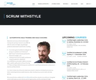 Scrumwithstyle.com(Scrum Training) Screenshot