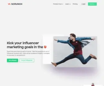 Scrunch.com(Influencer Marketing Platform) Screenshot