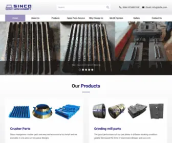 Scrusherparts.com(Sinco Crusher parts) Screenshot