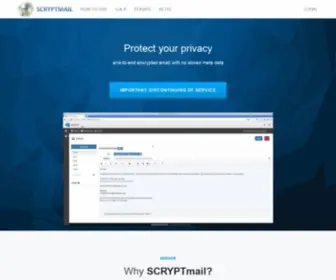 SCRYPtmail.com(SCRYPtmail) Screenshot