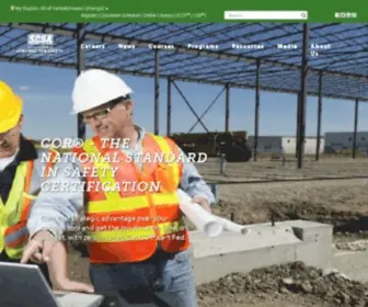 Scsaonline.ca(Saskatchewan Construction Safety Association Website) Screenshot