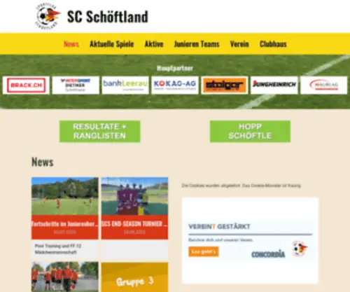 SCSchoeftland.ch(SC Schöftland) Screenshot