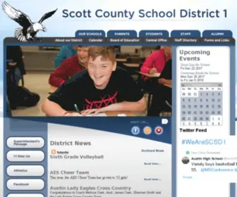 SCSD1.com(Scott County School District 1 Home) Screenshot