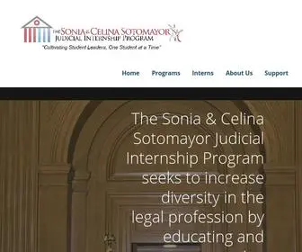 SCsjip.org(The Sonia & Celina Sotomayor Judicial Internship Program) Screenshot