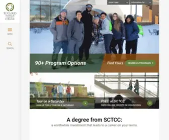 SCTCC.edu(Cloud Technical & Community College) Screenshot