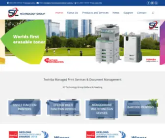 Sctechnologygroup.com.au(Toshiba Managed Print Services) Screenshot