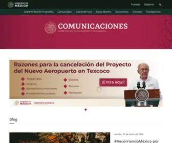 SCT.gob.mx(Secretaría de Comunicaciones y Transportes) Screenshot