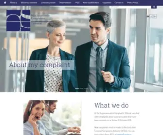 SCT.gov.au(The Superannuation Complaints Tribunal) Screenshot