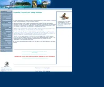 Scuba-Safaris.com(Scuba Diving Luxury Holidays and Vacations) Screenshot