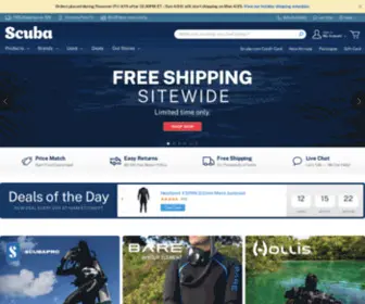 Scuba.com(Dive Scuba Gear at the Best Prices) Screenshot
