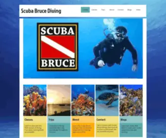 Scubabrucediving.com(Personal Scuba Instruction and Dive Trip Planning) Screenshot