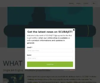 Scubajet.com(The SCUBAJET water jet system) Screenshot