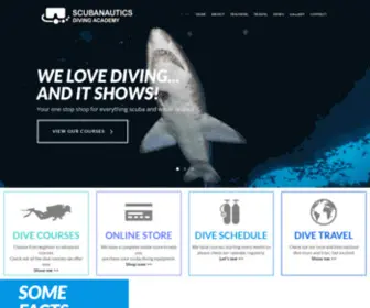 Scubanautics.com.au(Scubanautics Diving Academy) Screenshot