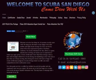 Scubasandiego.com(Scuba San Diego) Screenshot