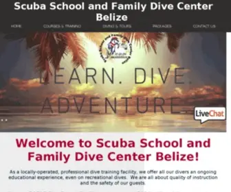 Scubaschoolbelize.com(Dive Lessons) Screenshot
