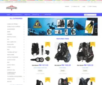 Scubatexpro.com(Scuba Diving Equipment) Screenshot