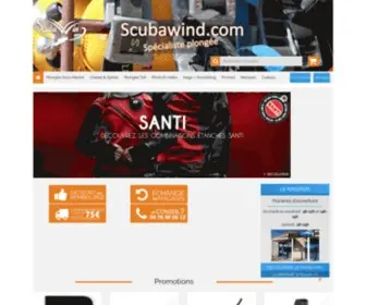 Scubawind.com(Matériel de plongée) Screenshot