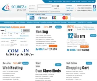 Scubez.net(Domain Registration Chennai) Screenshot
