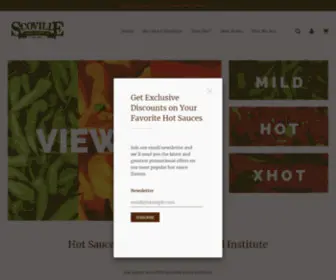 Scufoods.com(Hot Sauce from The Scoville Food Institute) Screenshot