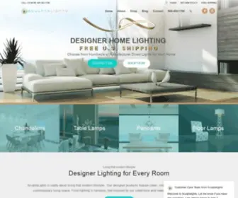 Sculptalights.com(Modern and Contemporary Home Lighting) Screenshot