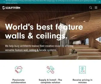 Sculptform.com(World's best feature wall and ceilings) Screenshot