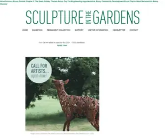 Sculptureinthegardens.nz(Sculpture in the Gardens) Screenshot