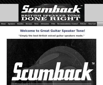 Scumbackspeakers.com(Scumback Speakers) Screenshot