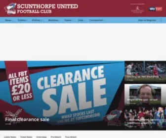 Scunthorpe-United.co.uk(Scunthorpe United FC) Screenshot