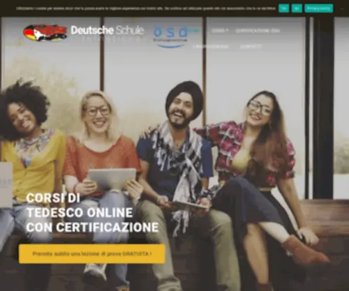 Scuoladitedesco.it(Corsi di tedesco online con certificazione) Screenshot