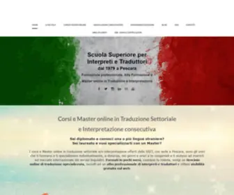 Scuolainterpretionline.com(Corsi e Master online in traduzione specialistica e interpretazione) Screenshot