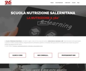 Scuolanutrizionesalernitana.it(Scuola Nutrizione Salernitana) Screenshot